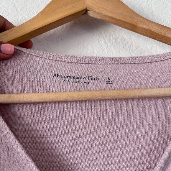 Abercrombie & Fitch Soft AF Cozy Blush Pink Tie Bodysuit Size Small - Picture 4 of 9